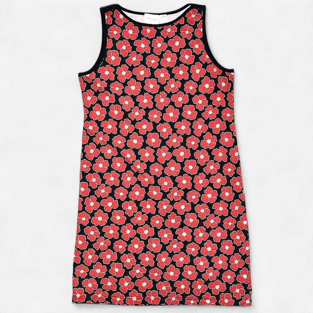 Liz Claiborne Shift dress sleeveless casual women large poppy floral flowy work